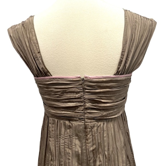 Peruvian Connection Crinkle Silk Dip Dye Brown & Pink Dress Women’s 8 - Picture 7 of 14